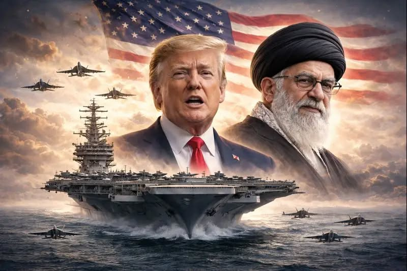 Guerre Iran USA Israël Image par IA