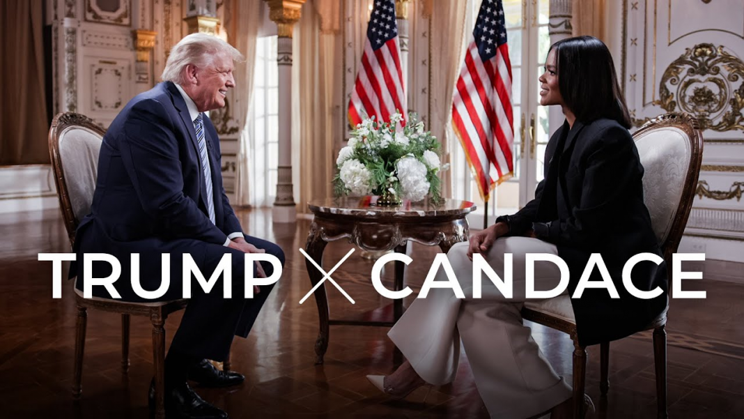 Candace Owens avec Donald J. Trump. © The Daily Wire