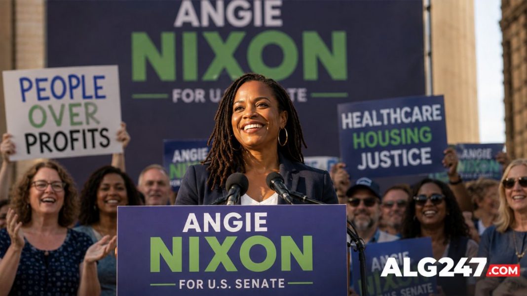 Angie Nixon après sa victoire à la primaire démocrate pour le Sénat de Floride en 2026